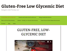Tablet Screenshot of glutenfree-lowglycemic-diet.com